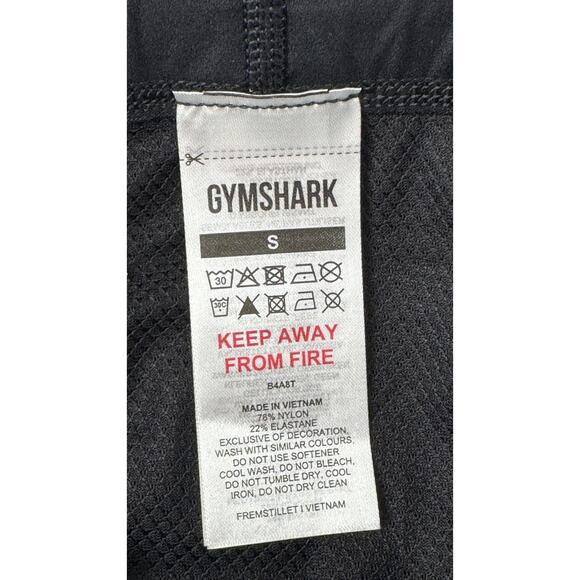 GymShark High Rise Running Leggings Black Womens Small New B4A8T Activewear - Picture 11 of 12